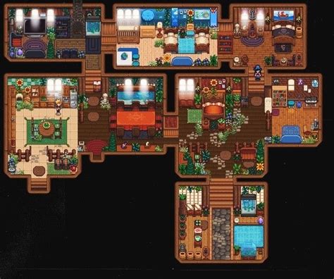 Stardew Valley - House🌻 | Layout de fazenda, Decoração de casa, Idéias ...