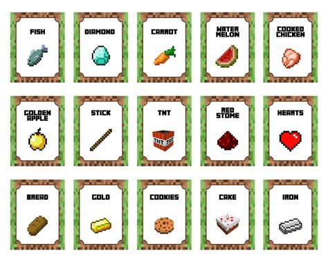 Minecraft Food Labels Free Printables | The Best Porn Website