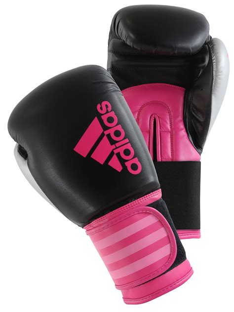 adidas Hybrid 100 Women's Boxing Gloves - Pink 6 + 10oz - English