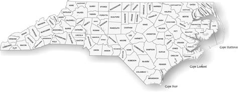 North Carolina County Map - Fotolip
