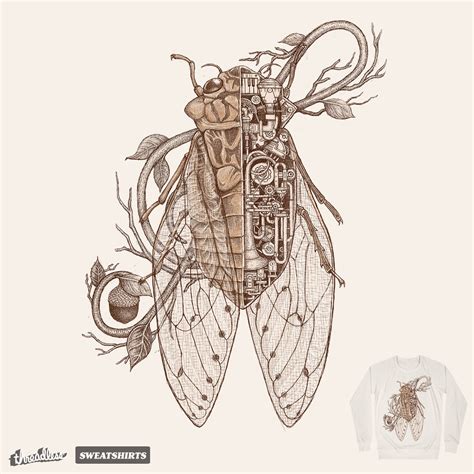 Score anatomy of cicada by makapa on Threadless