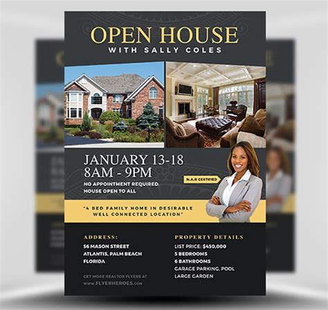 Open House Flyer Template 2 - FlyerHeroes