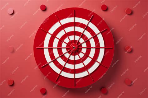 Premium Photo | Red white and black bullseye target with crosshair ...