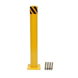 Yellow Safety Bollard Post Road Pile 6