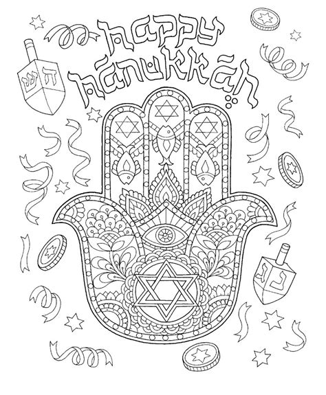 8 Free Hanukkah Coloring Pages / Drawings TY