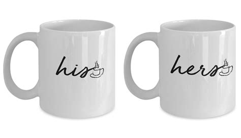 His and Hers Coffee Mug Set, Couple Matching Mugs, Relationship Goals, His and Hers Gifts ...