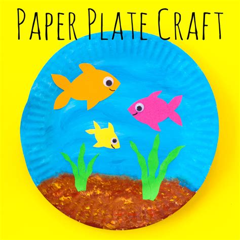 Paper Plate Fish Bowl — Doodle and Stitch