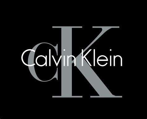 Calvin Klein Brand Clothes Fashion Logo Symbol Design Vector Illustration With Black Background ...