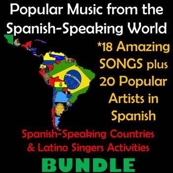 Spanish Songs of the Week & Culture Bundle - 18 SONGS & 20 LATIN ARTISTS - NEW!