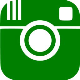 Green instagram icon - Free green social icons