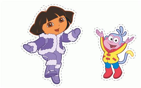 Imagen para recortar de dora y botas | Imagenes y dibujos para imprimir