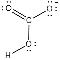 The skeleton of the bicarbonate ion, HCOs, is shown here. Complete the ...