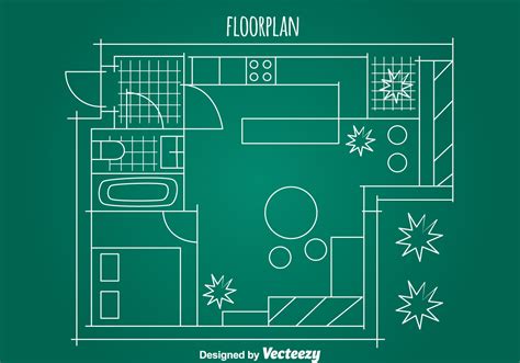 Simple House Floorplan Vector 122359 Vector Art at Vecteezy