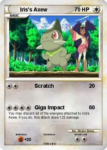 Pokémon Iris s Axew 13 13 - Scratch - My Pokemon Card