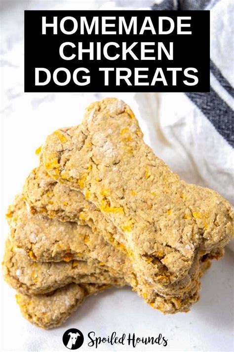 Best Chicken Dog Treats Recipe - Spoiled Hounds