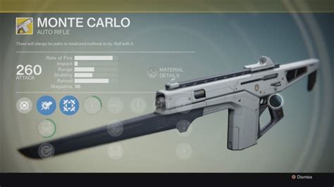 Destiny - EXOTIC: Gun - Monte Carlo - Auto Rifle - Gameplay - - YouTube