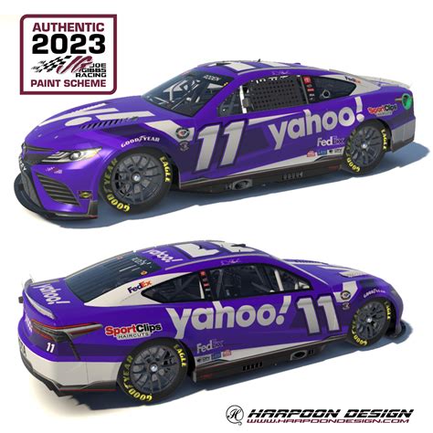 2023 Denny Hamlin Yahoo Camry No Num by Brantley Roden - Trading Paints