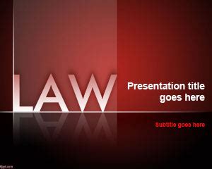 Law Firm PowerPoint Template PPT Template