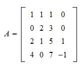 Trace of a matrix