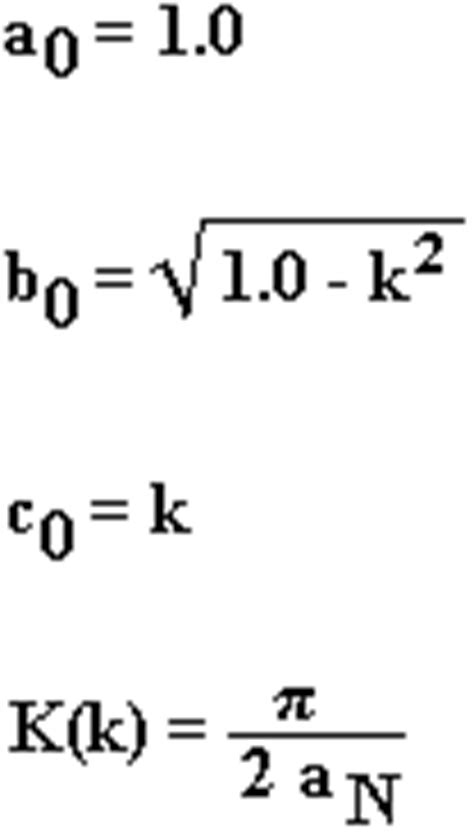 Elliptical Integrals of the First Kind Calculator