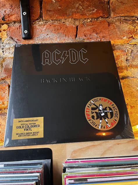 ACDC Back In Black 50th Anniversary Gold Vinyl