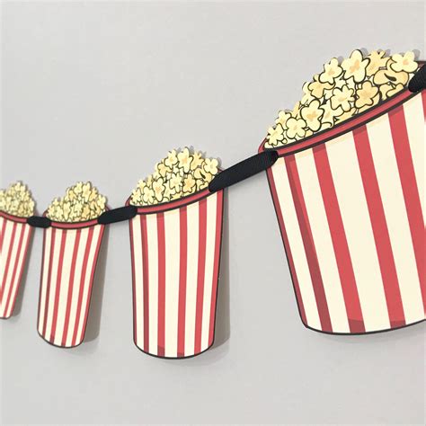 Excited to share this item from my #etsy shop: Movie Popcorn Party Banner | Movie themed party ...