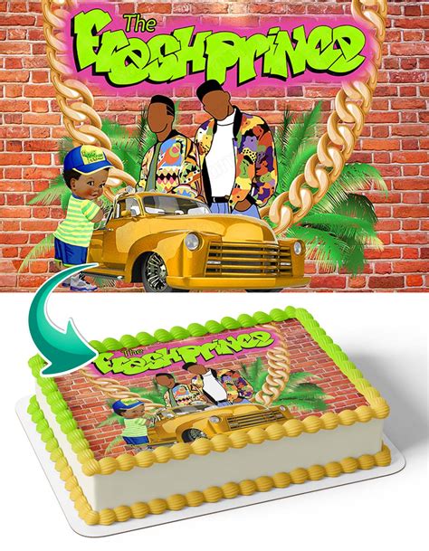 The Fresh Prince Graffiti Brick Wall Hip HopTFP Edible Cake Toppers – Ediblecakeimage