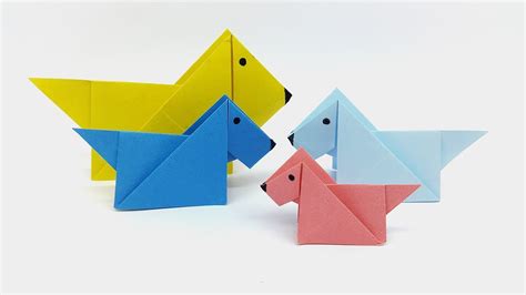 Origami Dog for Kids - Paper Dog Making Tutorial (Very Easy) - YouTube