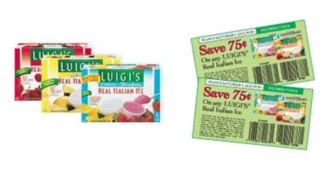 Luigi’s Italian Ice Coupons - Kollel Budget