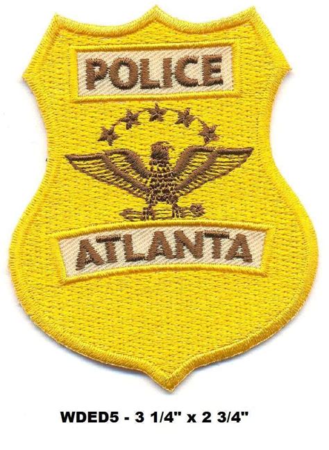 Walking Dead Yellow Atlanta Police Badge Patch - SciFi Geeks