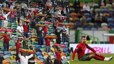 With fans in stands, Portugal draws with Spain in friendly