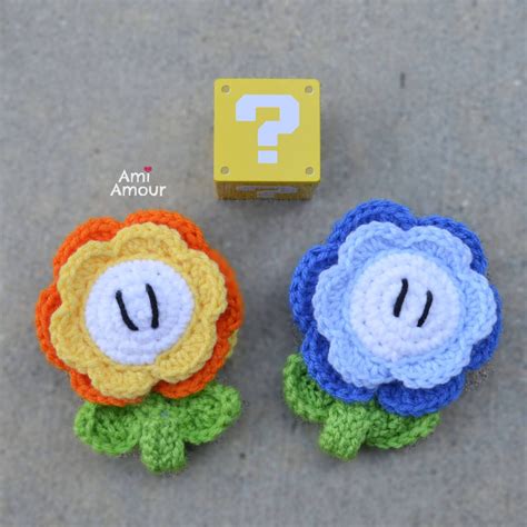 Mario Fire Flower - Free Crochet Pattern - Ami Amour