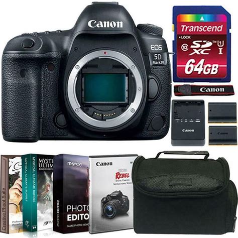 Canon EOS 5D Mark IV DSLR Camera (Body) + Accessory Kit + Replacement ...