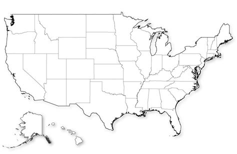 Blank Us Map Printable