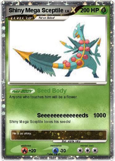 Pokémon Shiny Mega Sceptile - Seed Body - My Pokemon Card