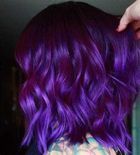 Ultra Violet Hair Color for Winter
