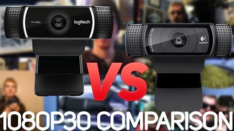 Logitech C922 vs. C920 Webcam Comparison (1080p 30FPS) // King VS ...