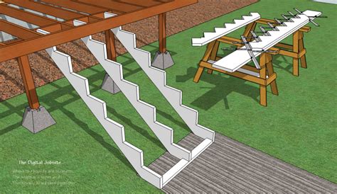 How To Assemble Deck-Stair Stringers - Fine Homebuilding Stair Stringer Layout, Stair Layout ...