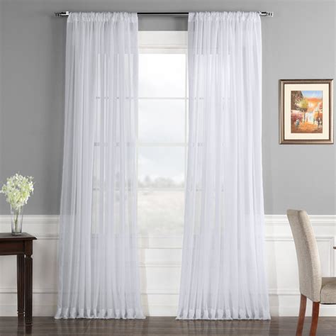 Best 20+ of Extra Wide White Voile Sheer Curtain Panels