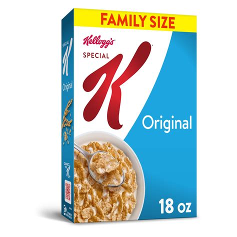 Kellogg's Special K, Breakfast Cereal, Original, Family Size, 18 Oz - Walmart.com - Walmart.com