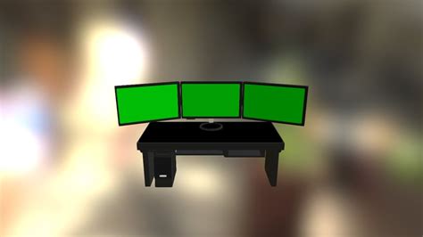 3 Monitor SetUp - Download Free 3D model by ilegitzx [4643d59] - Sketchfab