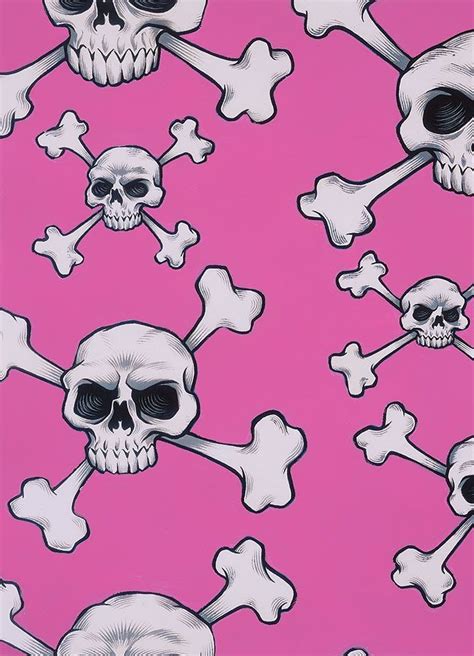 Alexander Henry Fabric, Skull and Bones, 8870C Pink, 100% Cotton, AH172 - Etsy | Alexander henry ...
