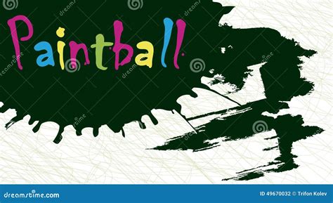 Paintball splash stock vector. Illustration of liquid - 49670032