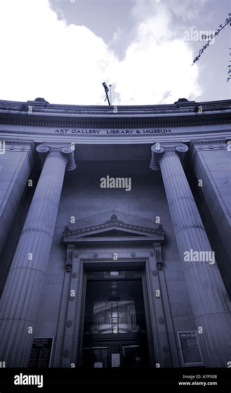 The imposing facade of Bolton Art Gallery Library and Museum Lancashire UK Stock Photo - Alamy