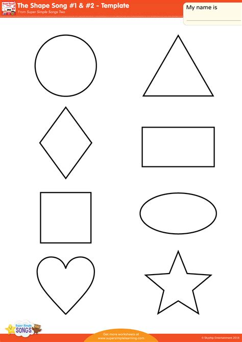 The Shape Song #1 & #2 - Template - Super Simple