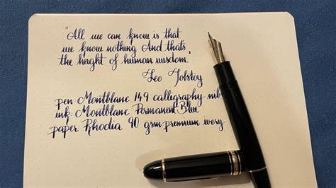 Montblanc 149 Calligraphy - what an amazing nib! : fountainpens