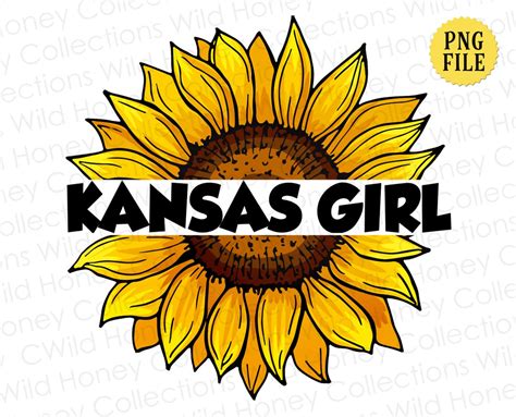 Kansas Girl, Sunflower, PNG File, INSTANT DOWNLOAD - Etsy