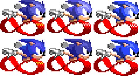 Sonic CD Peel-Out Sprites With Different Palettes | Pixel Art Maker