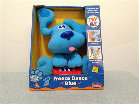 2000 Mattel Fisher Price Blue's Clues Freeze Dance Blue - NIB!! (#BxX ...