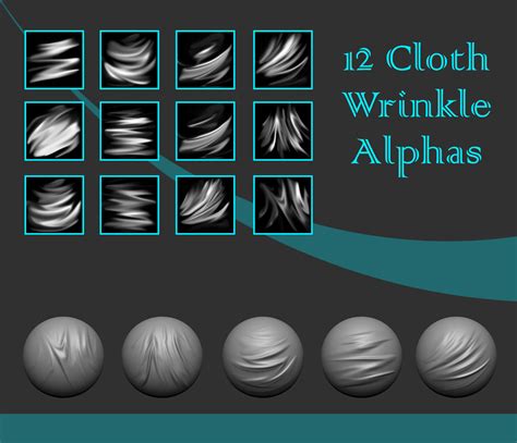 Cloth Wrinkle Alpha Pack - FlippedNormals